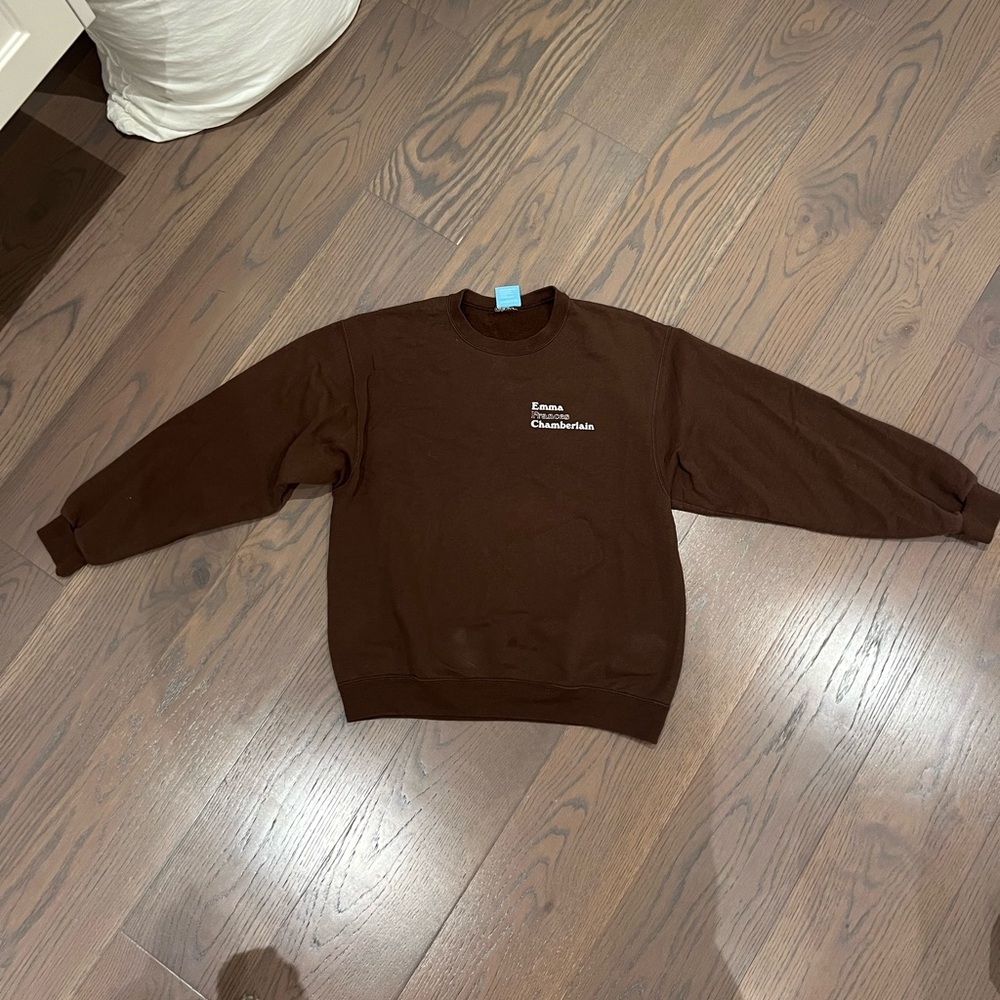 Brown Emma Chamberlain Merch Crewneck
